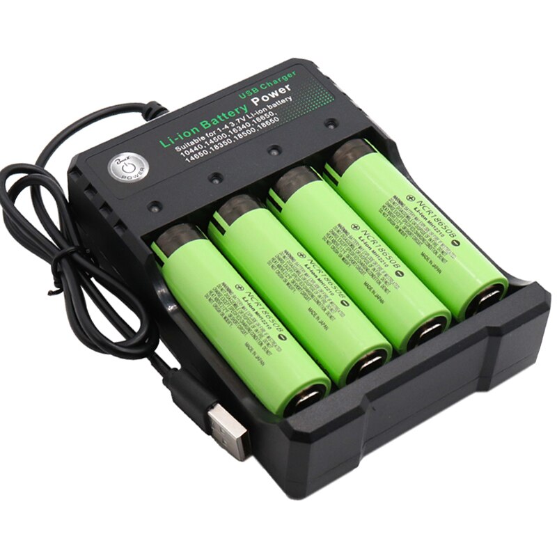Baterías recargables originales 18650 NCR18650B 3,7 v 3400mah 18650, batería de repuesto de litio para linterna, cargador de baterías