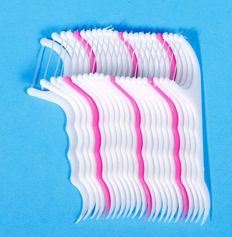 25 Stuks Wegwerp Dental Floss Cleaning Tand Stok 7Cm Floss Pick Rager Tanden Bleken Voor Tanden Reinigen: Default Title