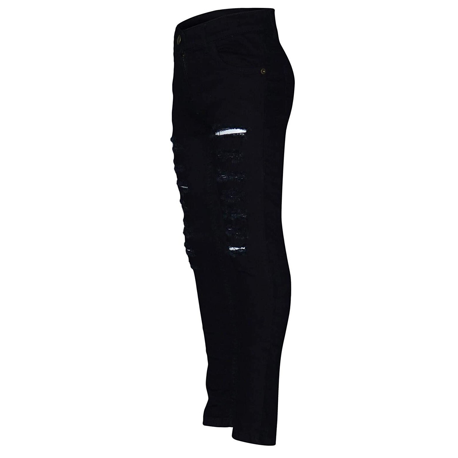 Filles Jeans Serré Enfants Jeans Pour Filles Taille Haute Déchiré Jeans Pour Enfants Décontracté Style Vêtements Pour enfants Printemps Automne