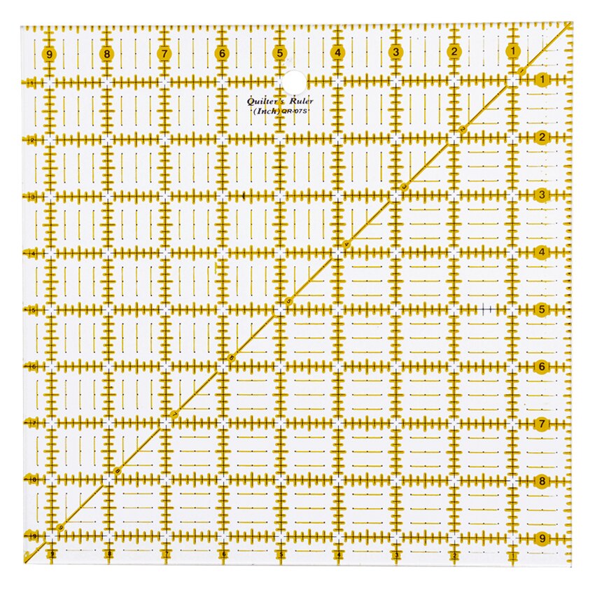 Acrylic Quilters Ruler 2.5, 4.5, 6.5, and 9.5 inch Square Rulers Set of 4 Patchwork Ruler inch (QR-07S-ABCD) inch ruler