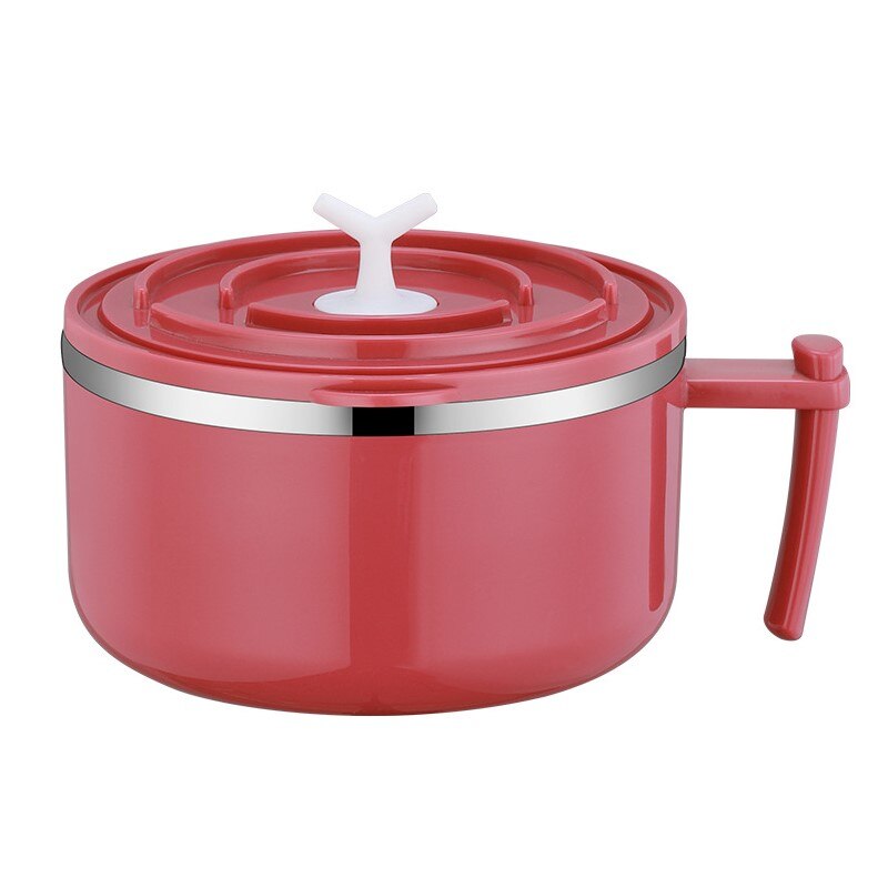 Stainless Steel Instant Noodle Bowl Portable Student Dormitory Household With Sealed Lid Large Capacity Instant Noodle Bowl: 02