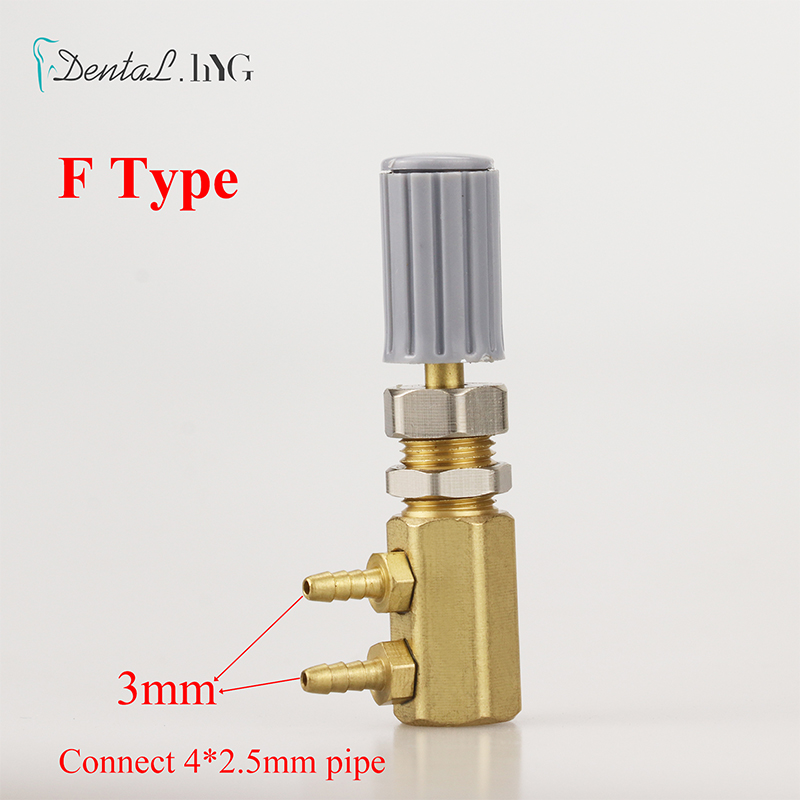 Dental Air Wasser Control Schalter Ventil Regulierung Regelventil 3mm/5mm Dental Stuhl Turbine Einheit Reparatur Werkzeug ersatzteile: Grau