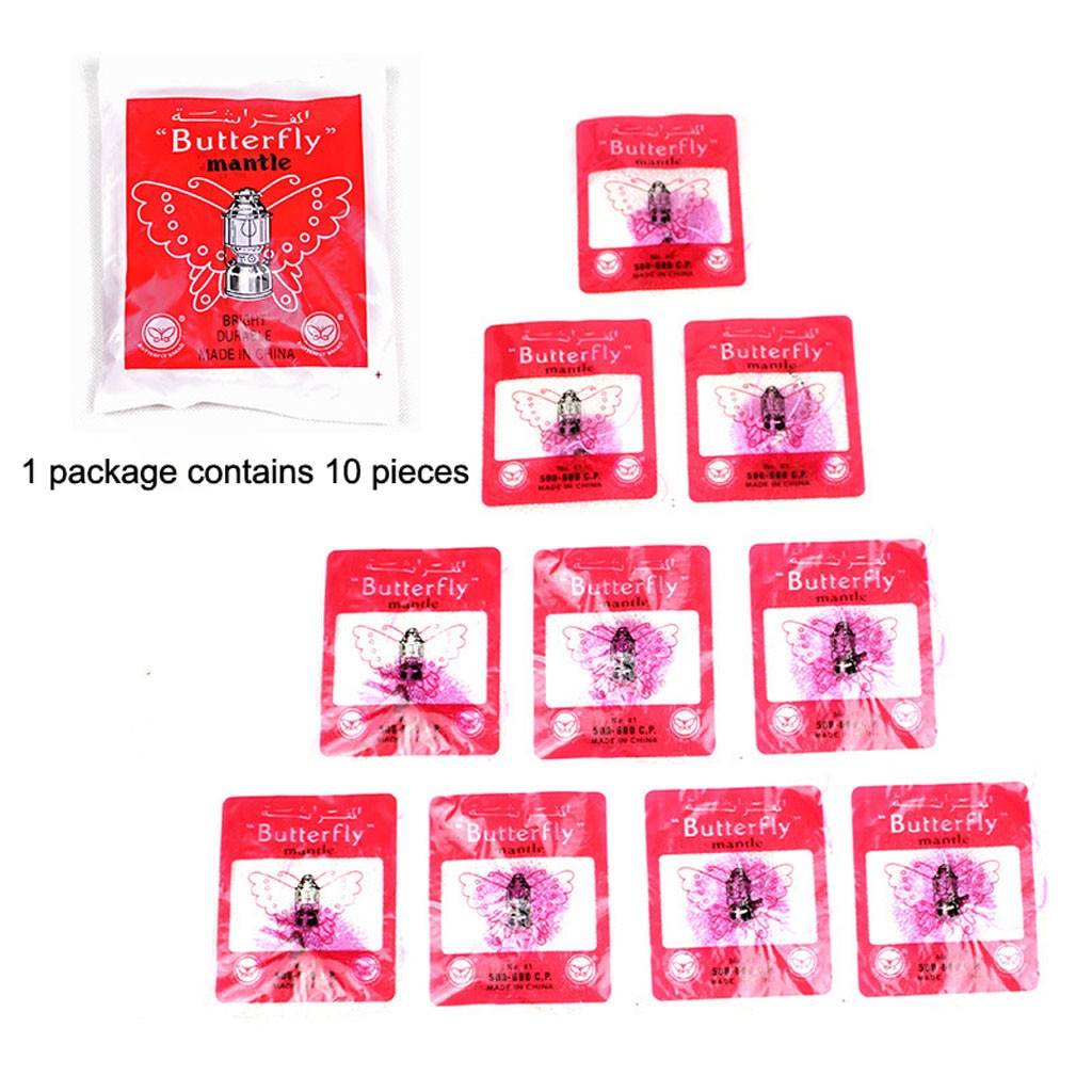 Outdoor Steam Lamp Lantern Mantles Kerosene Gas Lamp Cover Durable Mesh Camping Tent Lamp Pressure Lamp Mantles Spare Parts