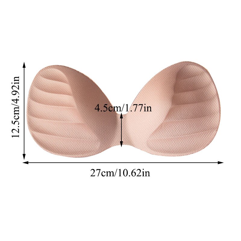 Body-fit kvinder badedragt pad indsæt bryst bh forstærker push up bikini polstret indsatser bryst usynlig pad tilbehør