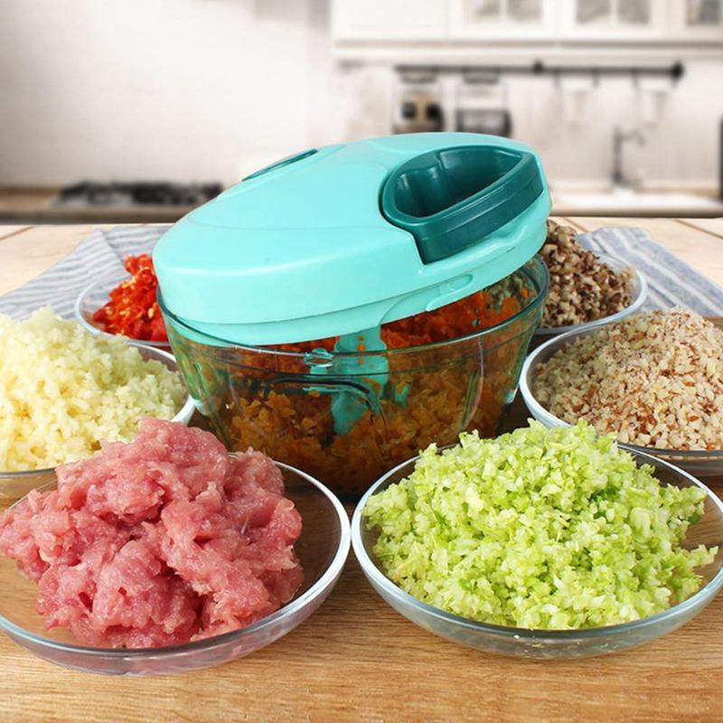 Multifunctionele Handleiding Fruit Groente Chopper Hand Pull Voedsel Cutter Ui Noten Vleesmolen Keuken Gereedschap