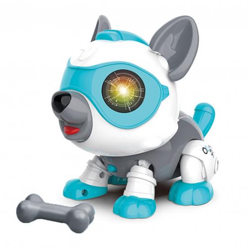 Children Voice Control Touch Sensing Electronic Robot Dog Intelligent Smart Toy: Blue
