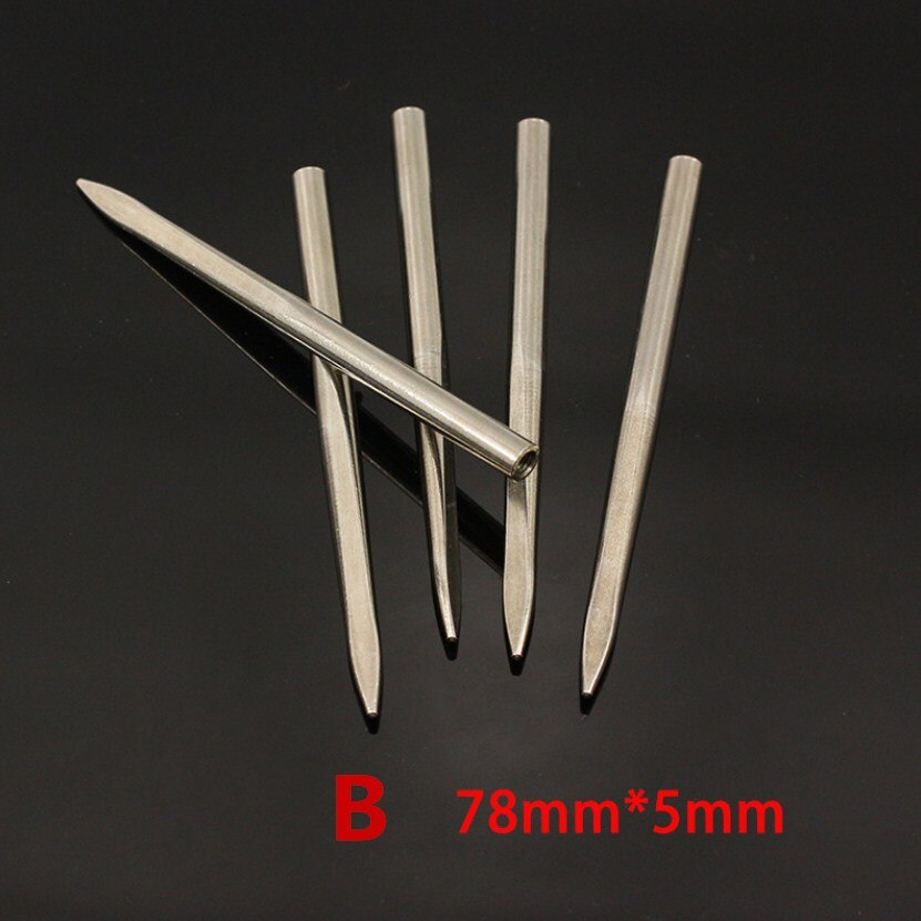 Aiguilles à tricoter paracorde 3mm 5mm 6mm, lot de 2 pièces, corde en acier inoxydable, Bracelet, aiguille à tricoter, bricolage tressé, corde de Parachute: B 2pcs