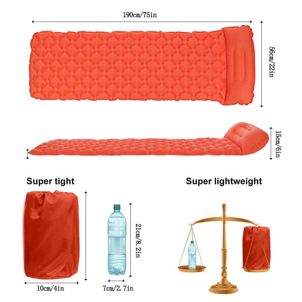 Lab Ultralight Sleeping Pad Ultra Compact For Backpacking Camping Storage Bag Sleeping Pad Outdoor Home