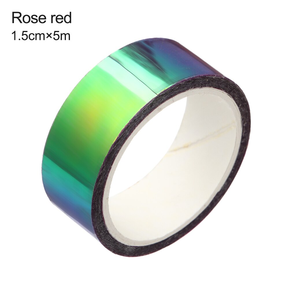 stamping tape Gold and silver colour DIY Scrapbooking Adhesive Tape Stationery Christmas Diary Decorative Tape 15mm*5M: 15mm5m  rose red