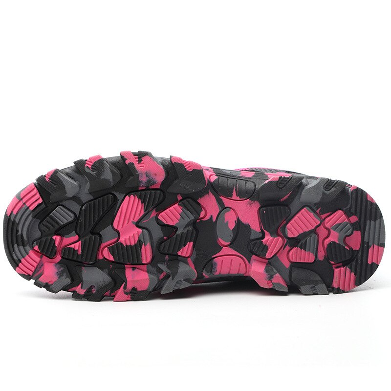 Veiligheid Schoenen Roze Voor Vrouwen Stalen Neus Schoenen Werk Sneakers Mannen Punctie Proof