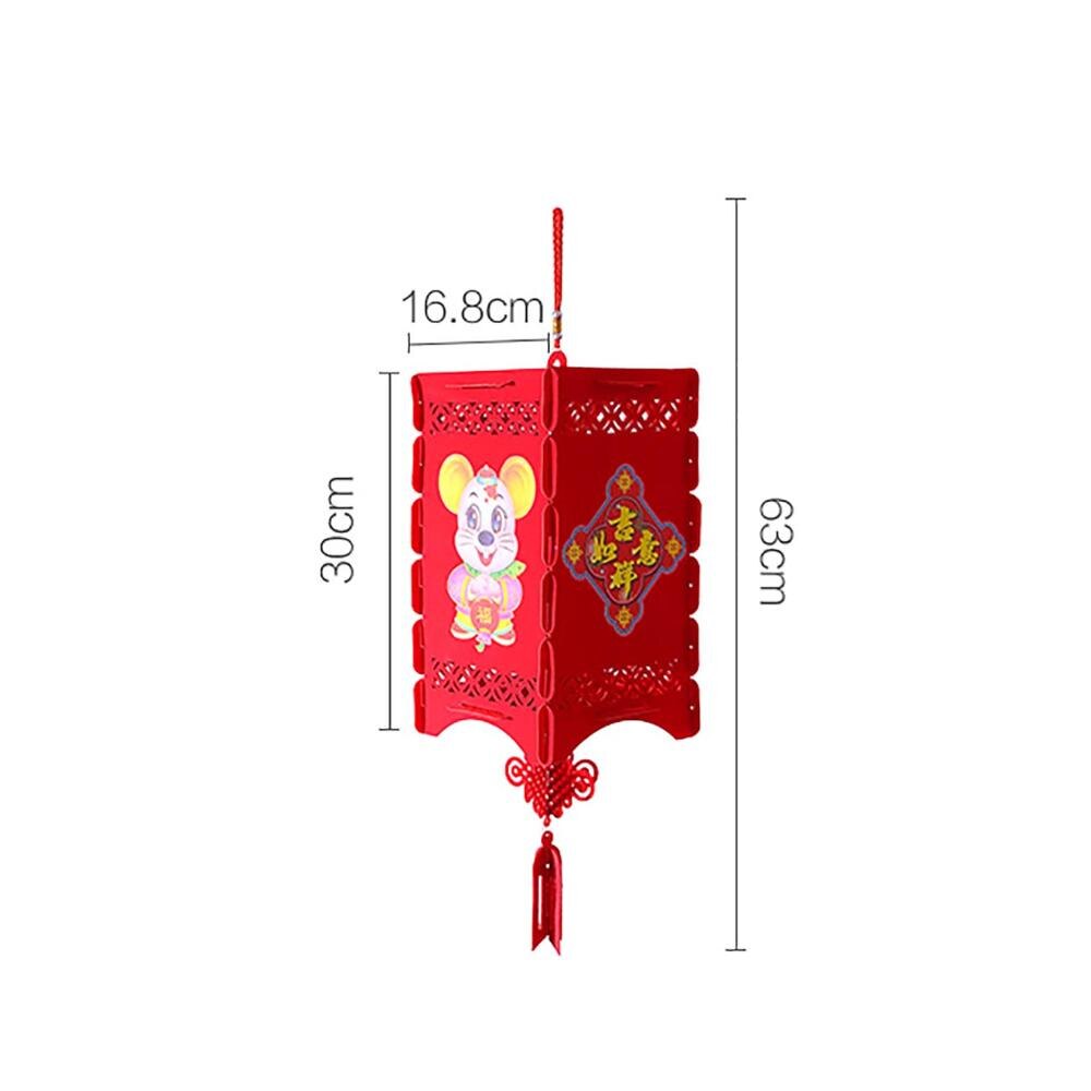 Stor rød lanterne dekoration kinesisk år dekoration forsyninger år festlig lille kinesisk knude vedhæng fest diy dekor