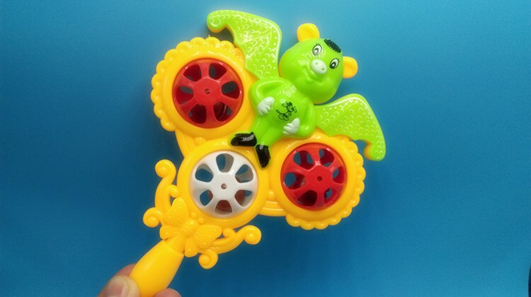 Plast unisex leksak ängel bebis gris klocka barn pedagogiska leksaker man flicka 0 6 to 12 månader 3 år gammal hejarkäpp