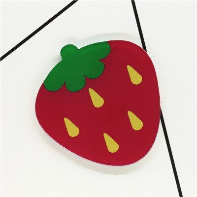 Mooie Watermeloen Aardbei Lemon Broche Acryl Pin Badges Pictogrammen Op De Rugzak Medaille Decoratie Badge Voor Kleding: N