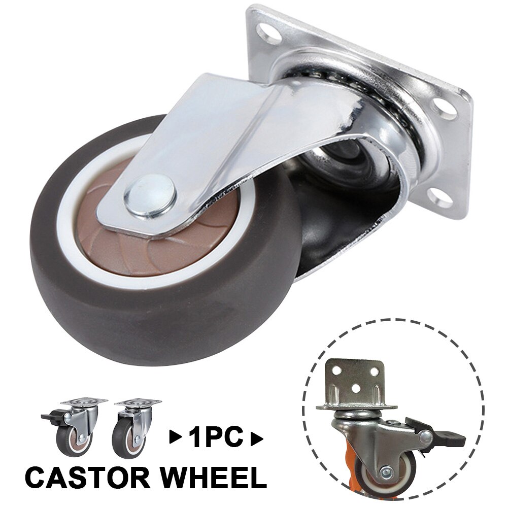 Office Brake Rubber Castor Wheel Universal Replacement Roller Furniture Non-Slip Heavy Duty Table Swivel Chair Mute