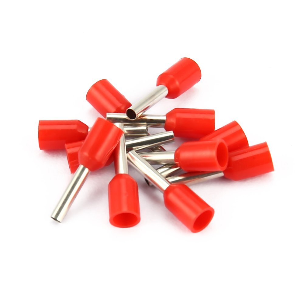 140Pcs Tube Terminal Box Mixed Ferrule Kit Electrical Crimp Terminal Cord Wire End Terminal Block Pure Copper