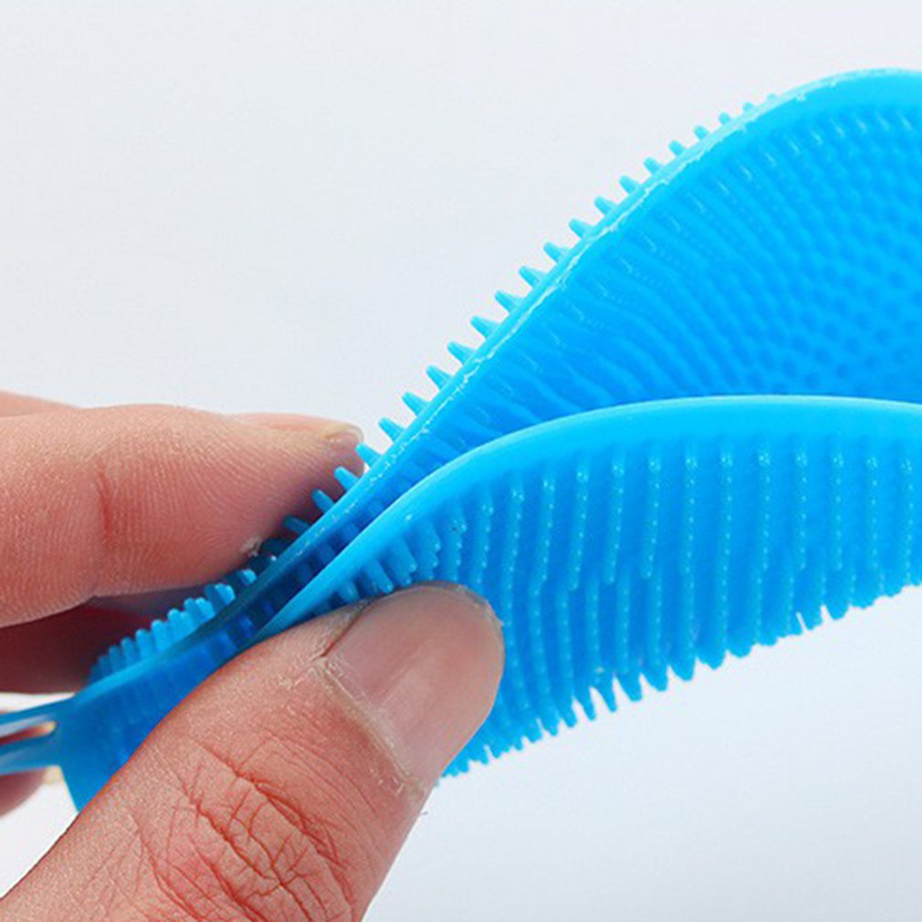 Multifunction Silicone Sponge Bowl Cleaning Brush Scouring Pad Silicone Dish Sponge Kitchen Pot Cleaner Tool