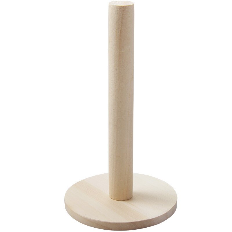 Wooden Paper Roll Towel Holder Kitchen Table Tissue Roll Beech Stand napkins Vertical Bathroom Shelves Shelf Dispenser