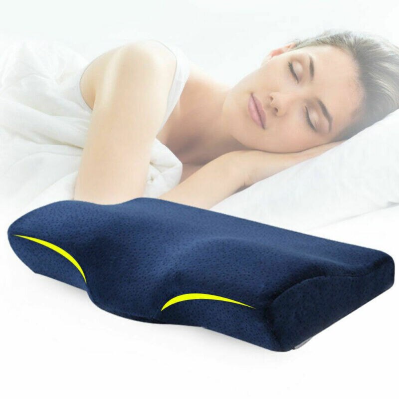 Contour memory foam cervikal kudde ortopedisk nacksmärtskudde för sida rygg spondylodyn sovkuddar nacke huvud ryggstöd