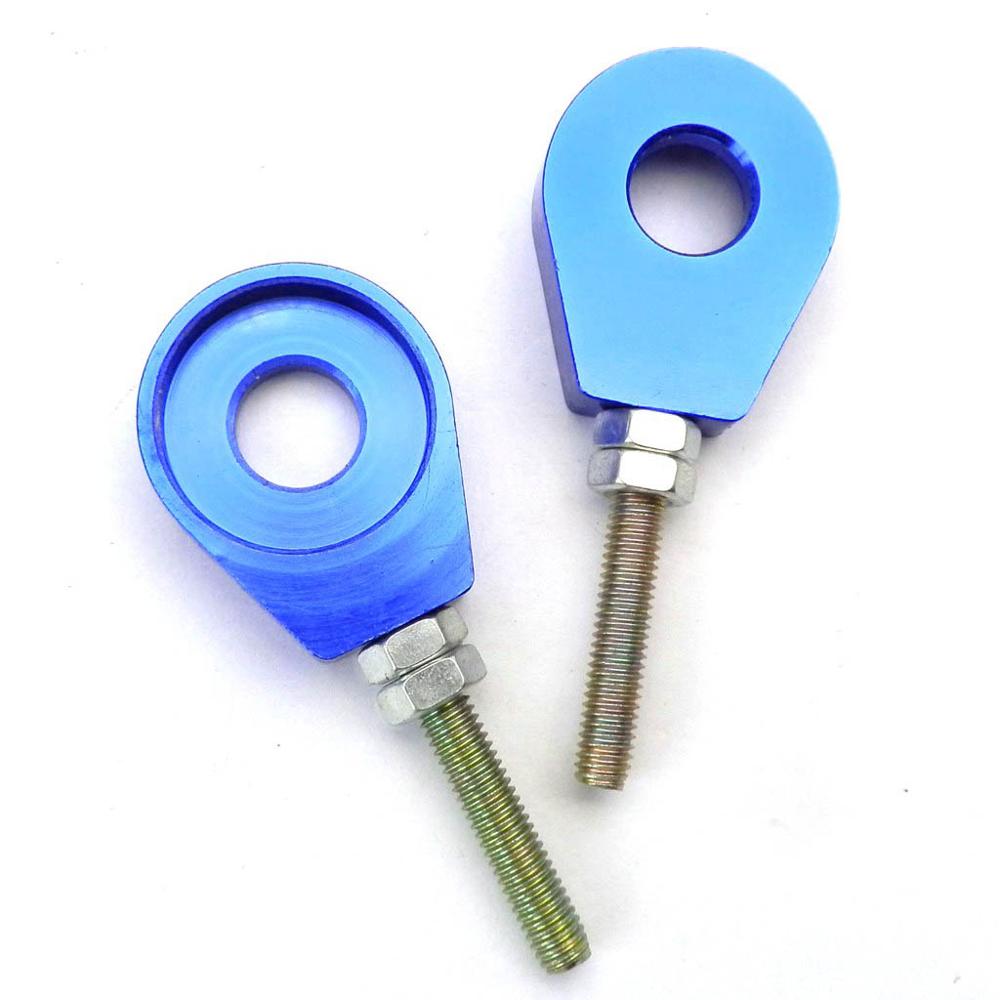 2 szt. 15mm napinacz łańcucha regulacyjne robić XR CRF 50 70 dół brud rower'i niebieski czerwony srebrny czarny dostępny: Niebieski