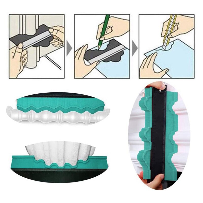 25cm Shape Profiler Replicator Profile Measurement Tool Profile Replicator Profile Template Plastic Profile Replicator