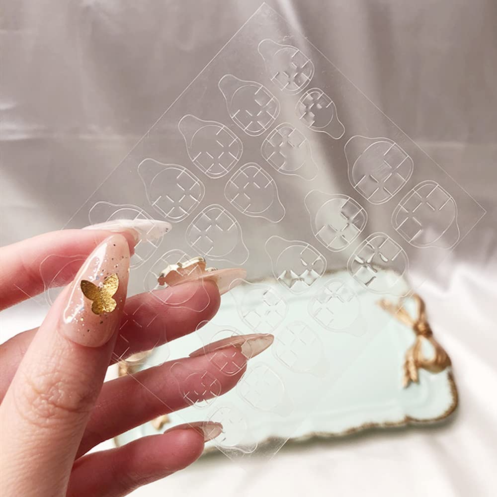 Pegamento de gelatina para uñas postizas, pasta de doble cara, pegamento para uñas extraíble de alta adherencia, herramientas de manicura DIY