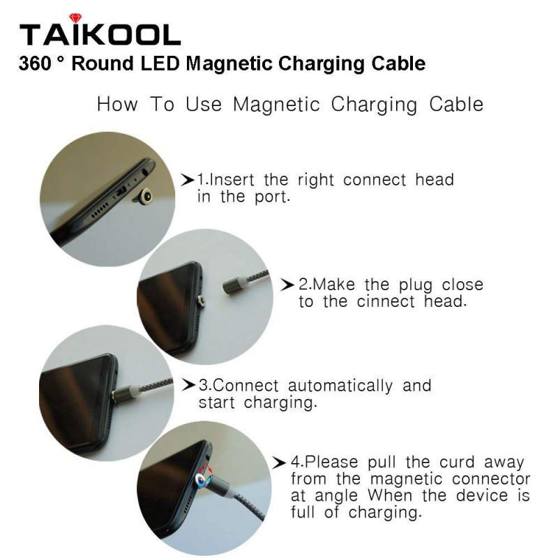 Câble magnétique Micro USB Type C adaptateur chargeur pour IPhone Samsung charge aimant connecteur Android téléphone portable