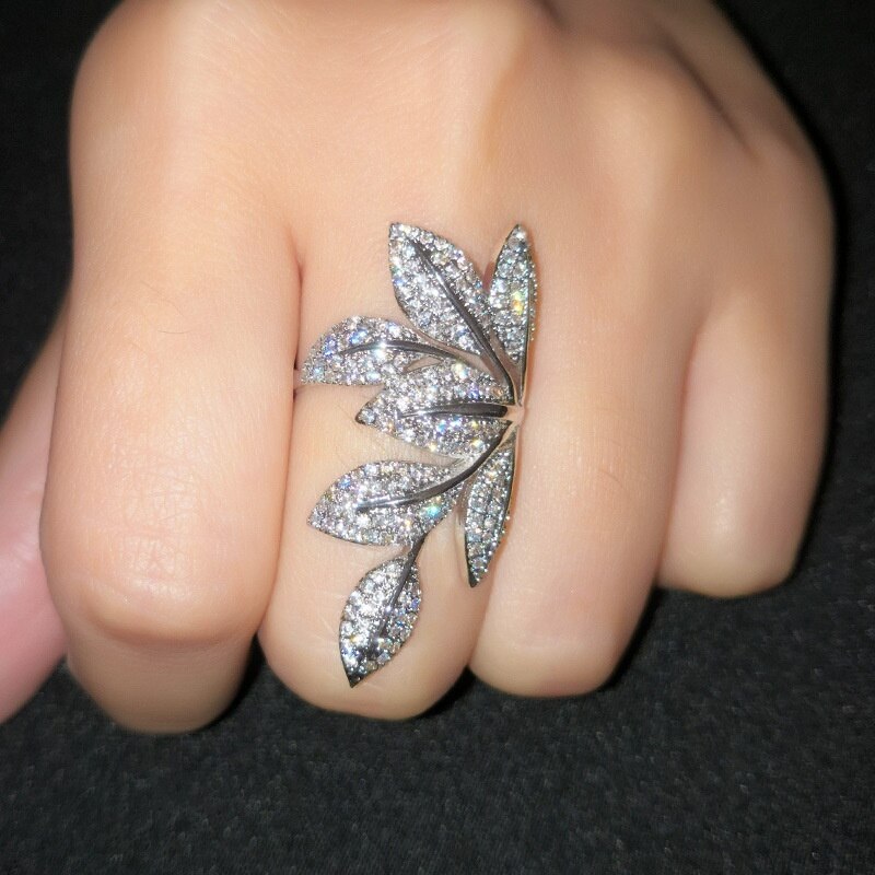 YaYI Schmuck Prinzessin schneiden 14 CT Weiß Natürliche Zirkon Gestempelt Silber Farbe Engagement Hochzeit Party Einstellbare Ringe: Silber-