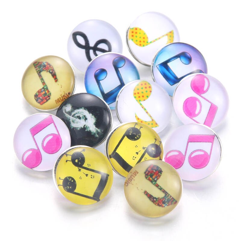 10pcs/lot Mixed Animal leather 18mm Glass Snap Buttons Jewelry Glass Cabochon Fit 18mm Snap Bracelet Bangles Necklace 020916: 020911