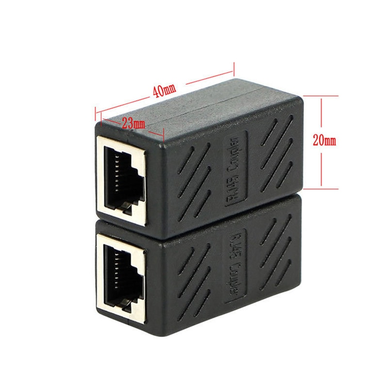 1pc rj45 kobler ethernet kabel kobling lan kontakt inline katt 7/ katt 6/ katt 5e ethernet kabel forlenger adapter hun til hunn