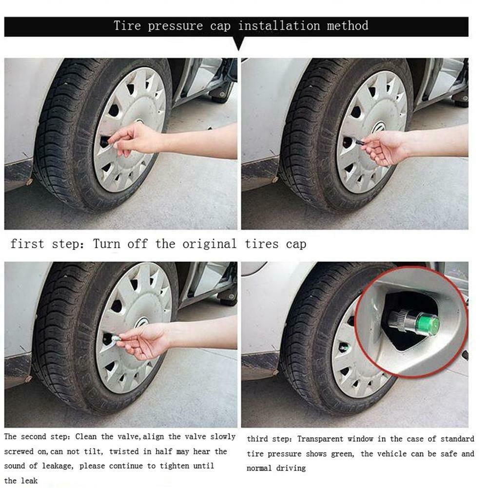 36PSI 2.6Bar Auto Auto Tire Pressure Monitor Ventieldopjes Sensor Indicator Alert Diagnostic Tools Kit Tpms Ventieldopjes
