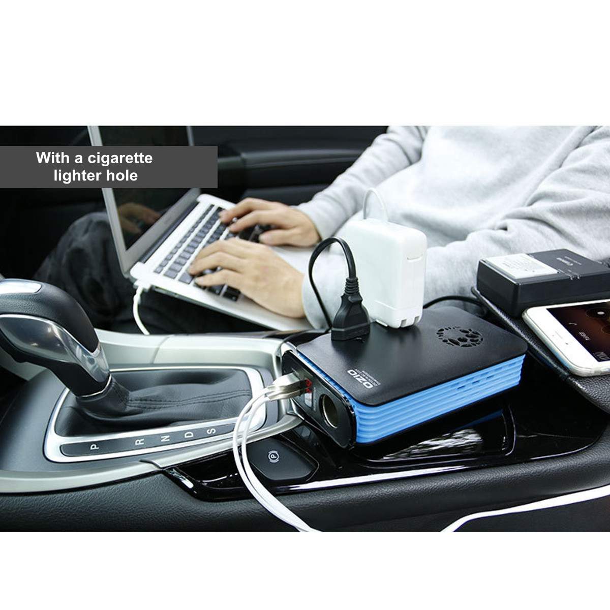 Onduleur Voiture 1000W Portable - Convertisseur DC 24V En AC 220V - USB Et Prise Allume-cigare Inclus
