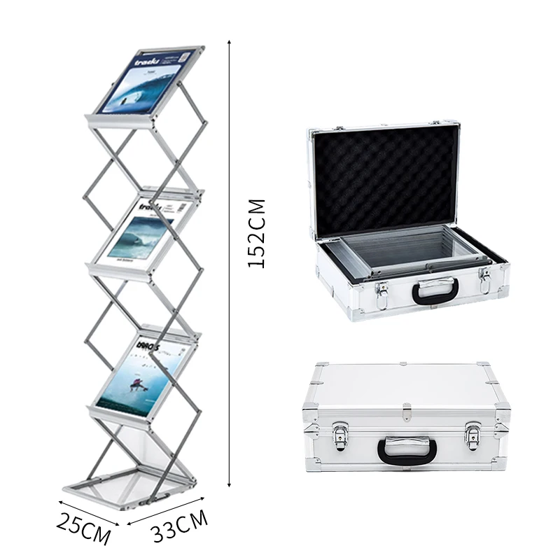 Foldbart magasinstativ, brochuredisplay til virksomheder, kontorhjemmebutik, bogopbevaringsstativ