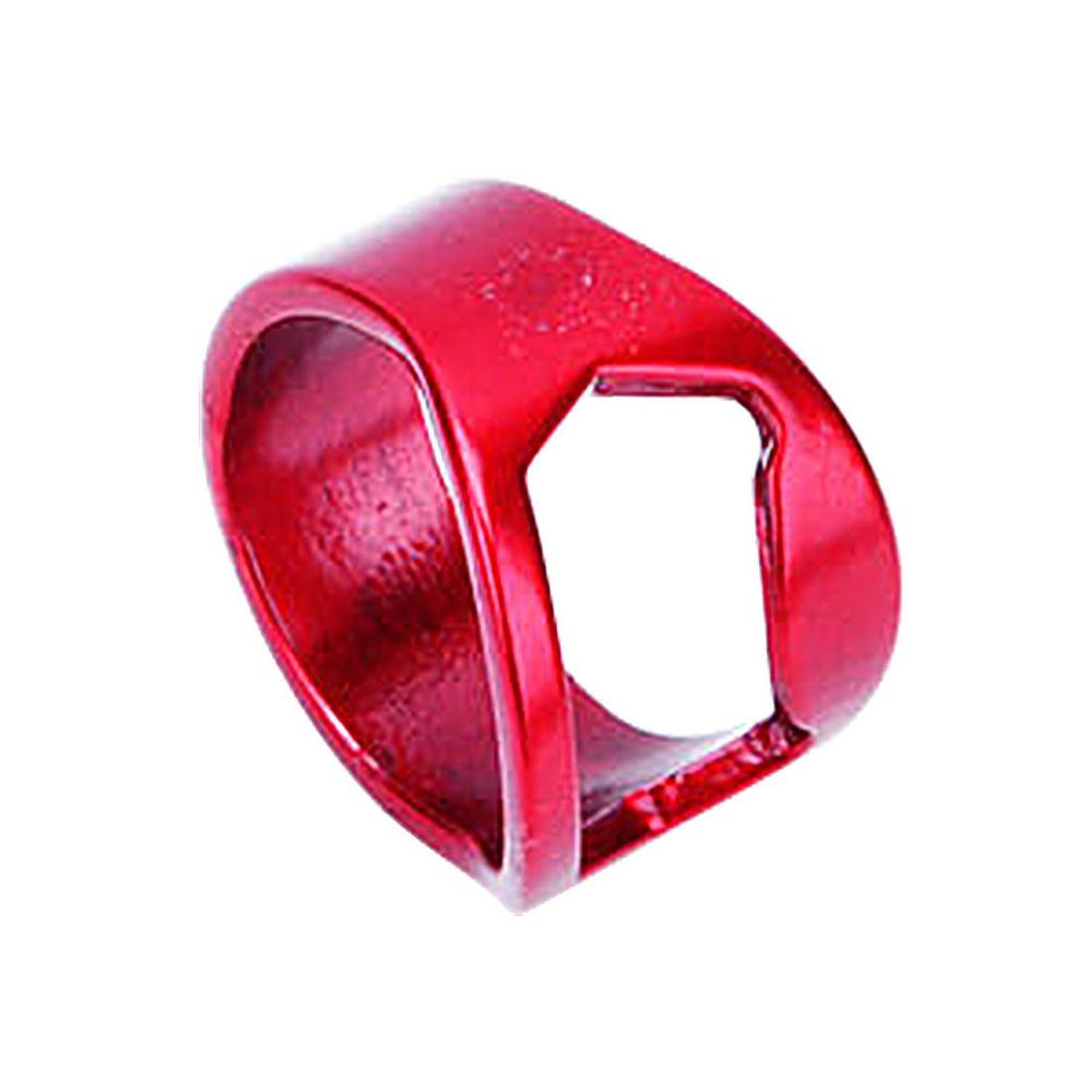 Abridor de garrafa criativo de aço inoxidável, 22mm, portátil, formato de anel, abridor de cerveja, ao ar livre, edc, cozinha doméstica, dropshipping: Borgonha