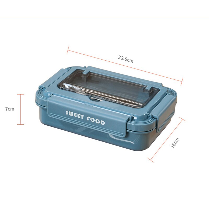 Lunch Box Bento Health Food Containers with Compartments Caixa Termica Thermos Thermal Loncheras Para Almuerzo Stainless Steel