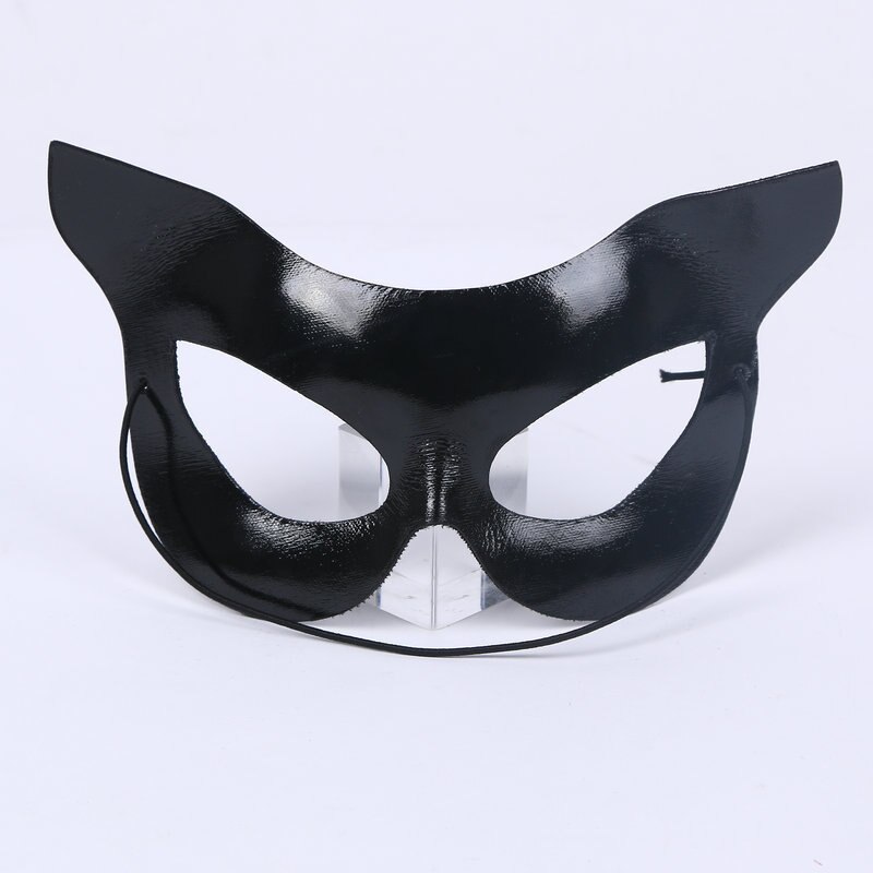 Halloween maskerade fest dress up rekvisitter sort halv ansigt sexet kat pige maske polterabend maske