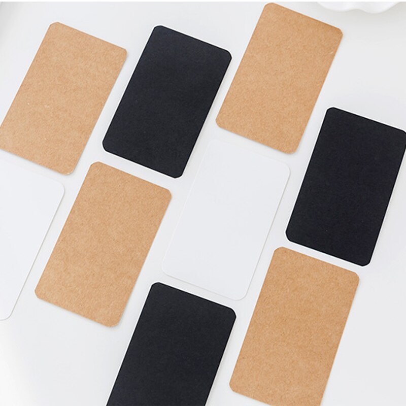 100 sheets / boxes DIY blank cards kraft paper blank postcards hand painted graffiti old card, cards small stationery
