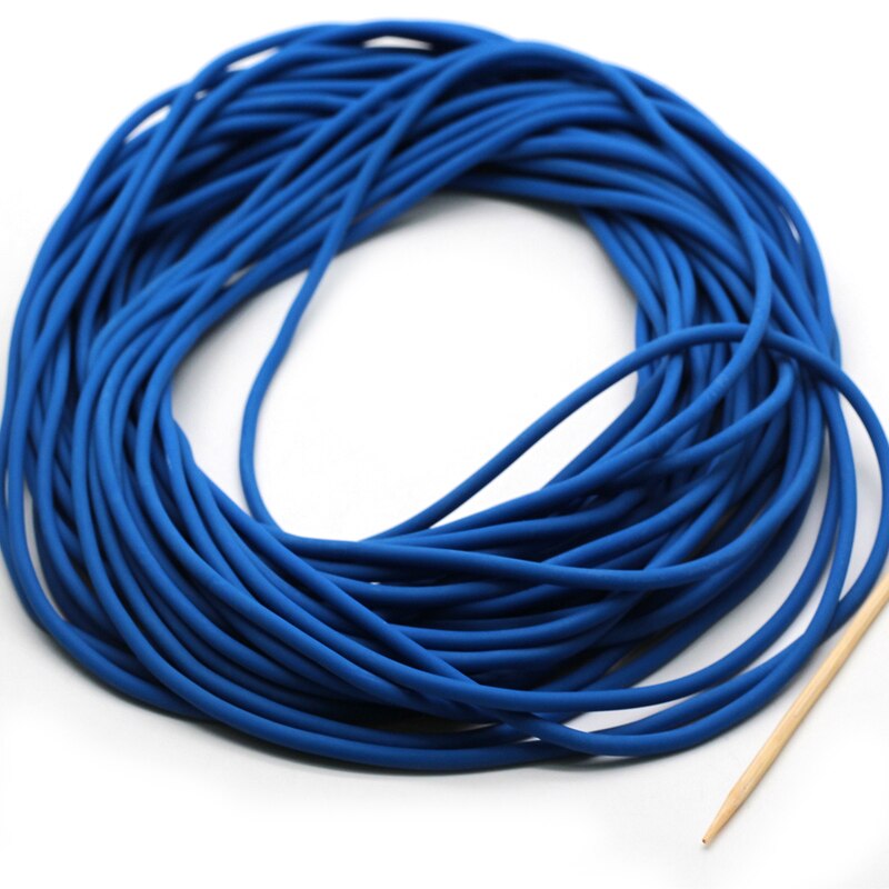 Línea de goma elástica sólida de 2mm, línea de goma para pesca de nivel tradicional, cuerda elástica redonda, línea atada para peces: 2mm blue  10M