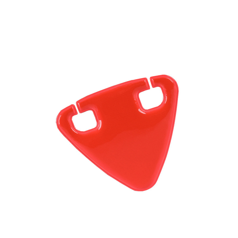 Bicycle Reflective Tail Light Night Riding Reflective Warning Sticker Safe Cycling Lamp MTB Raod Rear Light Bicycle Accessories: Rouge