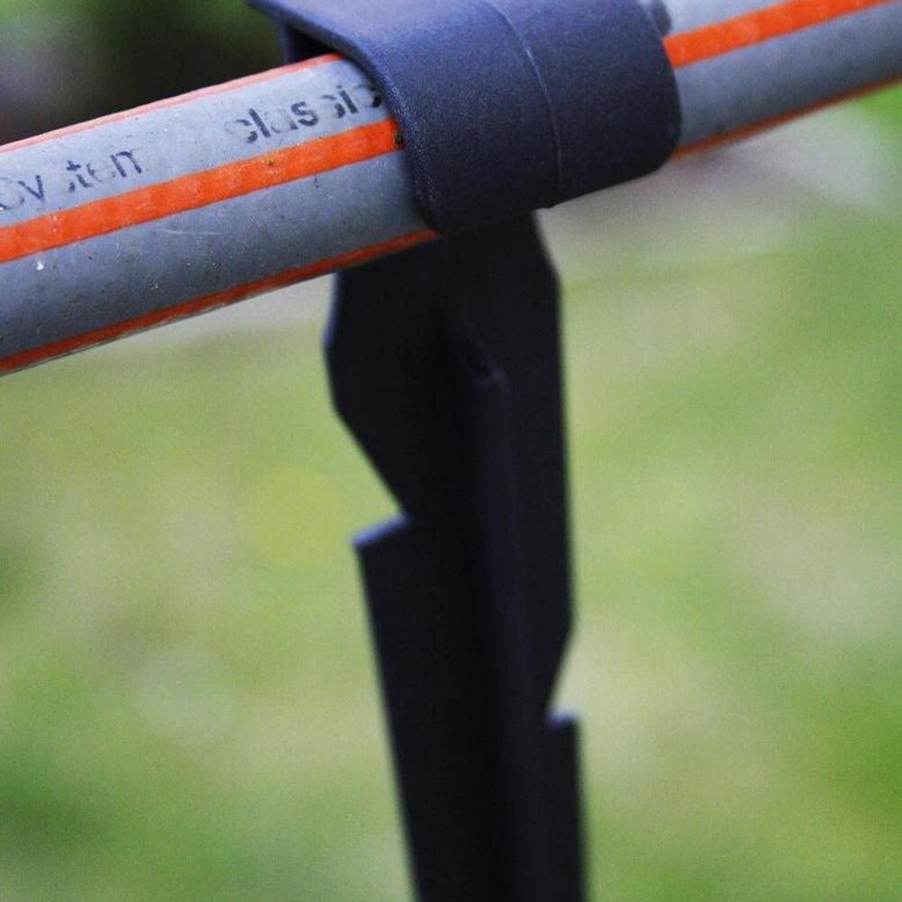 50pcs Garden Irrigation Hose Anchors 16mm Fixed Stakes Tubing Holder Pipe Support Bracket Holders Fixed Stems Drip Irrigation
