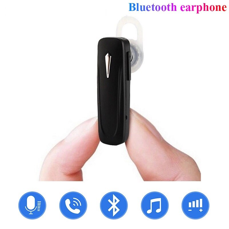 Draadloze Bluetooth Koptelefoon In-Ear Enkele Mini Oordopjes Handsfree Bellen Stereo Muziek Headsets Met Microfoon Voor Smart Phones