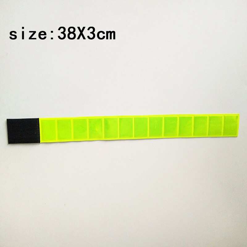 38cm miękkie bransoletki z pcv odblaskowe opaski na rękę opaska na kostkę paski na nogi odblaskowe taśmój na noc bezpieczeństwo ruchu
