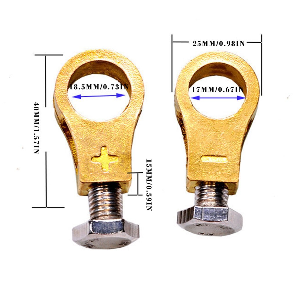 practical Car battery terminal clip brass connector battery trailer coupling head wear-resistant durabl