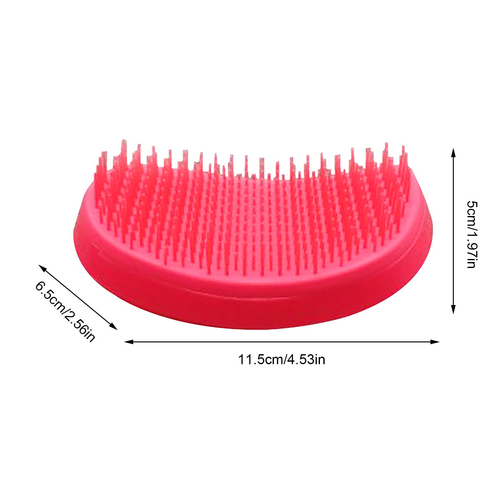 Style Handle Detangling Comb Tangle Hair Brush Mouse Comb Magic Straightening Combs Salon Styling Tamer Tool: Red
