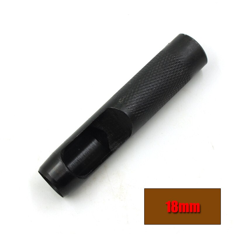 20 größe Stahl Hohl See Stanzen Leder Dichtung Hohl schlagen einstellen Dichtung Gürtel See Hand See Stanzen Zubehör Handwerk Werkzeug: 18mm