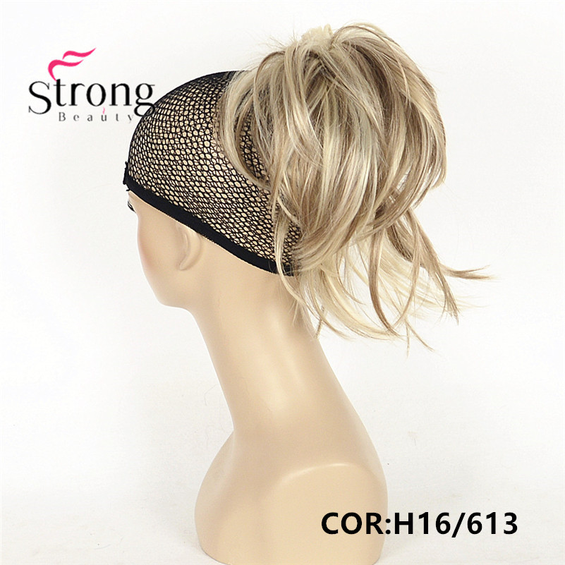 12 Inch Adjustable Messy Style Ponytail Hair Extension Synthetic Hair-Piece with Jaw Claw COLOUR CHOICES: H16-613