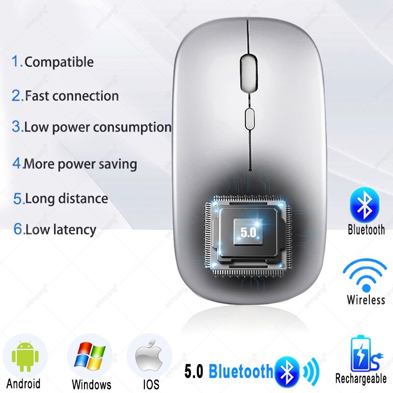 Draadloze Muis Voor Samsung Galaxy Tab A7 10.4 A6 Een 19.1 S7 11 S6 Lite S5E 10.5 s4 S3 S2