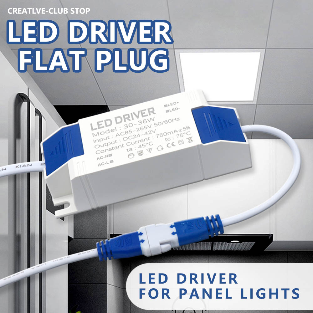 30W-36W Led Panel Lamp Voeding Verlichting Transformator AC85-265V Output 600mA DC24-42V Externe Led Driver dc Connector