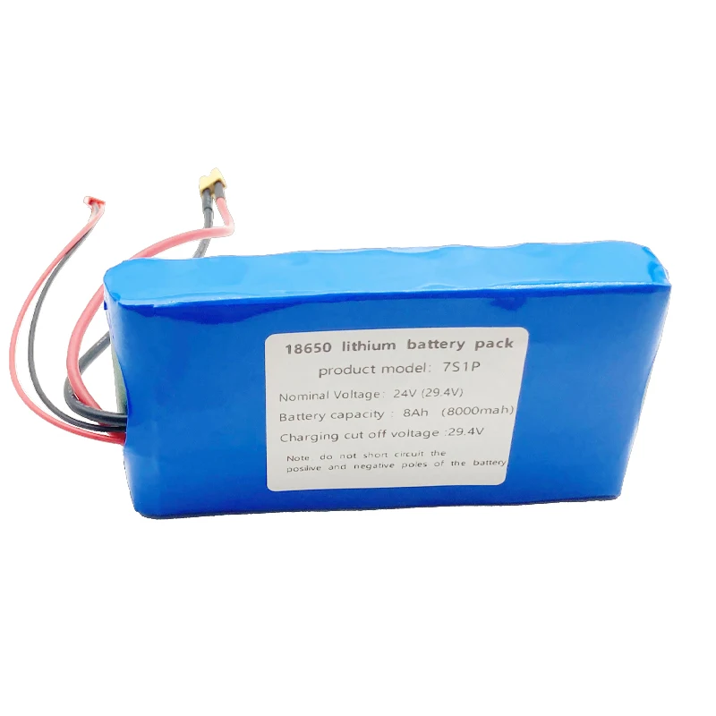 18650 7S1P 25,2 V 24 V 8000 mAh Li-Ionen-Akku mit BMS, zur Überwachung von Lautsprechern, kleiner wiederaufladbarer Elektro-Einrad-Akku