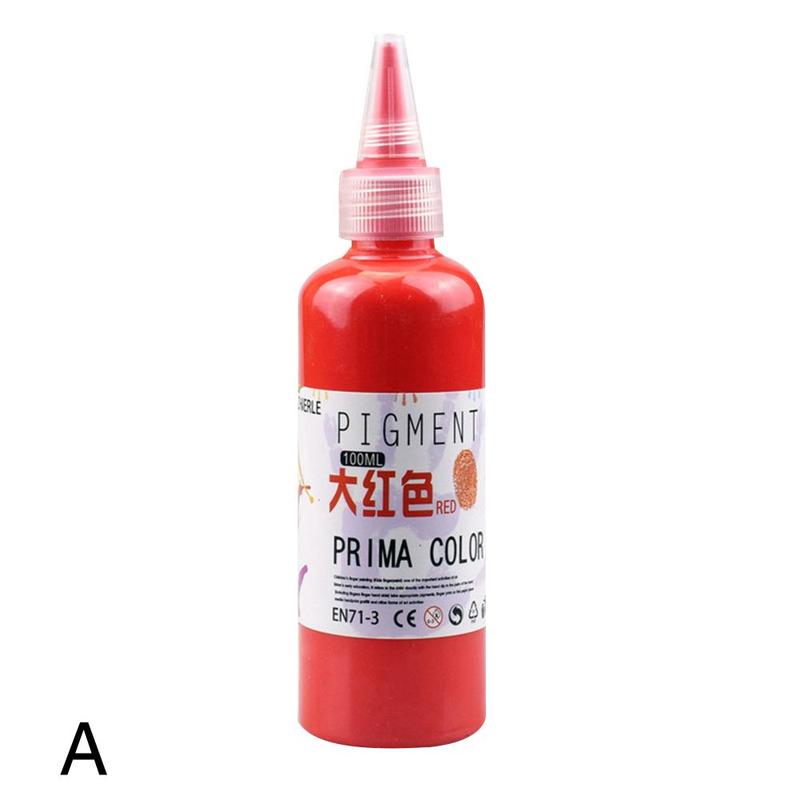 Multicolor Kindergarten School Painting Art Student Art Watercolor Paint Finger Washable Big Toddler Child Paints Diy Paint B3a4: A