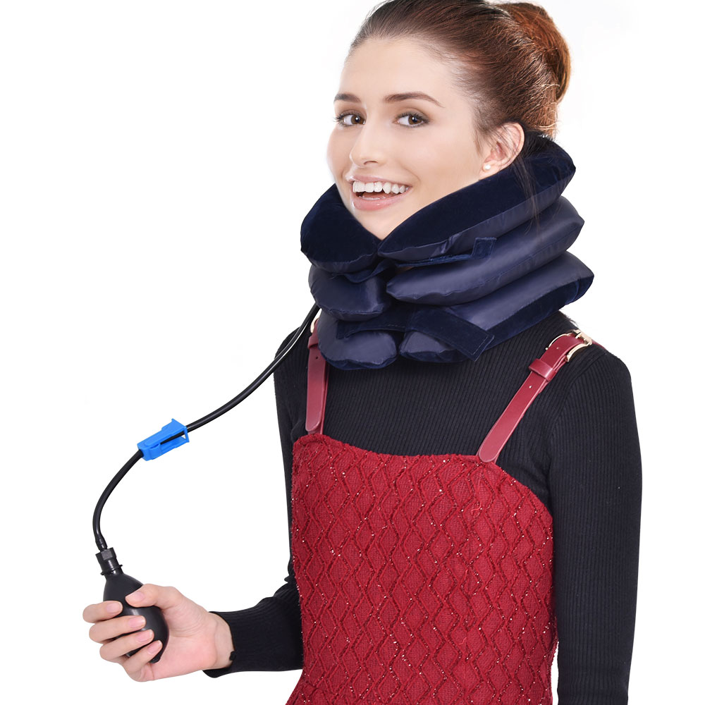 Air Inflatable Neck Traction Device Soft Neck Cervical Collar neck massage Pillow Pain Relief Neck Stretcher brace